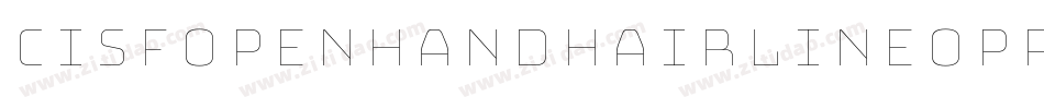 CisfOpenhandHairlineOppositeoblique-YBXO字体转换