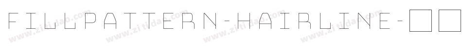 Fillpattern-Hairline字体转换