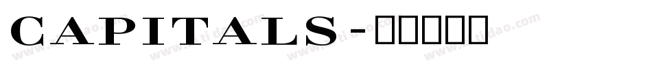 Capitals字体转换