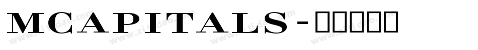 MCapitals字体转换