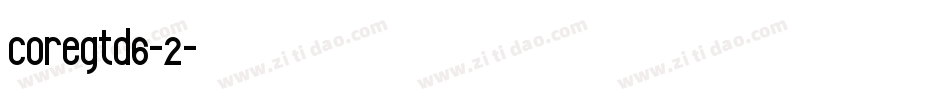 coregtd6-2字体转换