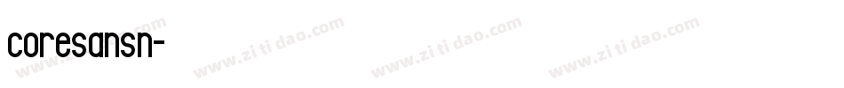coresansn字体转换