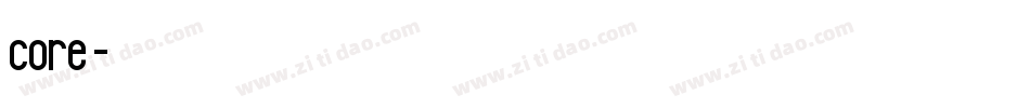 core字体字体转换
