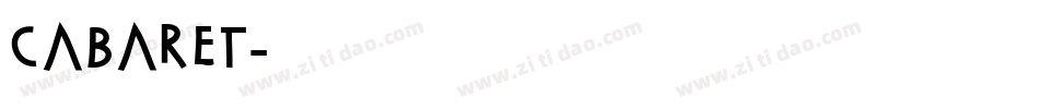 Cabaret字体转换