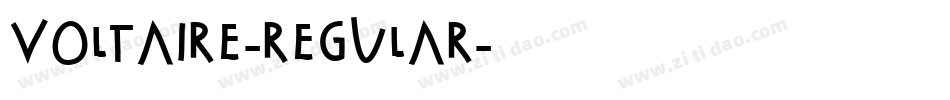 Voltaire-Regular字体转换