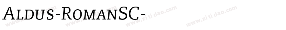 Aldus-RomanSC字体转换