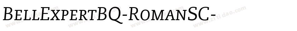 BellExpertBQ-RomanSC字体转换