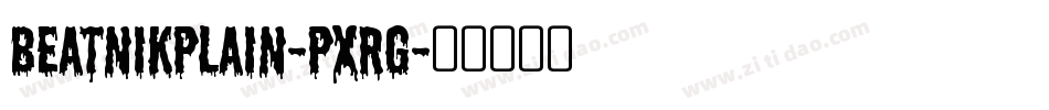 BeatnikPlain-PXRg字体转换