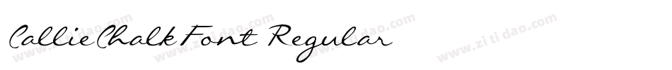 CallieChalkFont-Regular字体转换