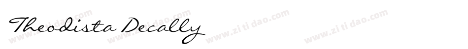 Theodista-Decally字体转换