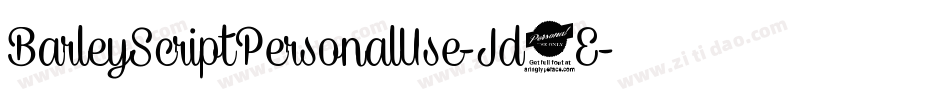 BarleyScriptPersonalUse-Jd3E字体转换