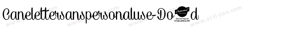 Canelettersanspersonaluse-Do9d字体转换