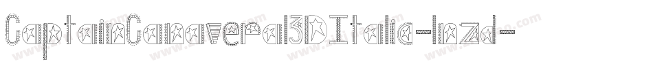 CaptainCanaveral3DItalic-lnzd字体转换