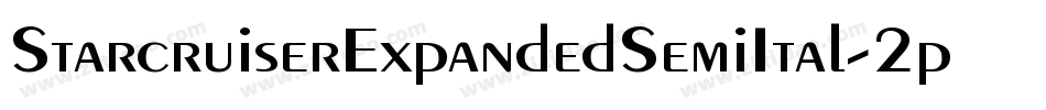 StarcruiserExpandedSemiItal-2pRW字体转换 StarcruiserExpandedSemiItal-2pRW字体转换