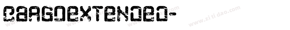CargoExtended字体转换