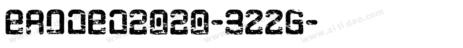 Eroded2020-3ZZG字体转换