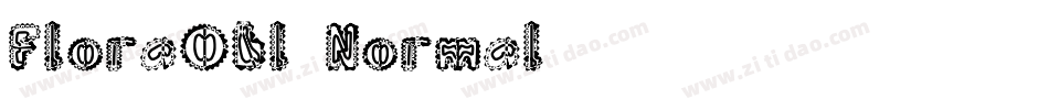 FloraObl-Normal字体转换