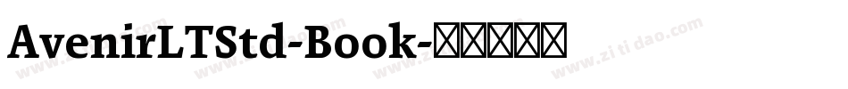 AvenirLTStd-Book字体转换