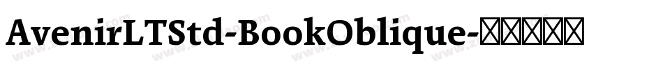 AvenirLTStd-BookOblique字体转换
