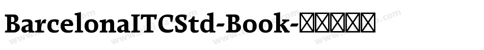BarcelonaITCStd-Book字体转换