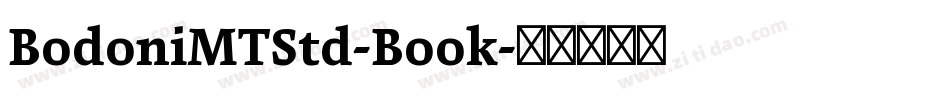 BodoniMTStd-Book字体转换
