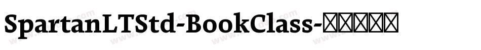 SpartanLTStd-BookClass字体转换