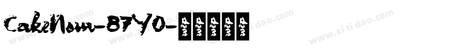CakeNom-87Y0字体转换