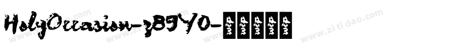 HolyOccasion-z89Y0字体转换