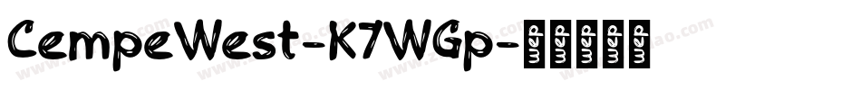 CempeWest-K7WGp字体转换
