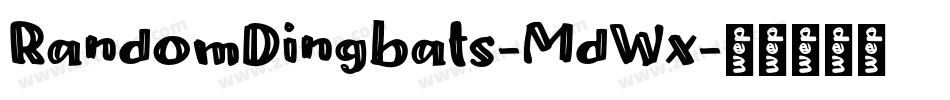 RandomDingbats-MdWx字体转换