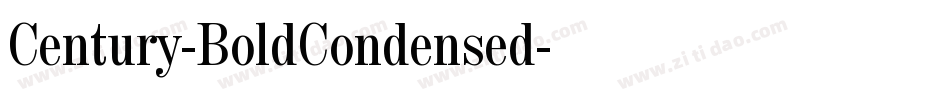 Century-BoldCondensed字体转换