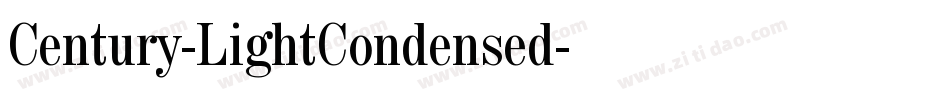 Century-LightCondensed字体转换