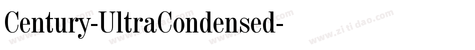 Century-UltraCondensed字体转换