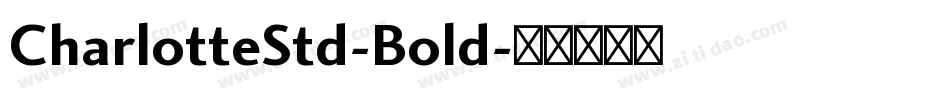 CharlotteStd-Bold字体转换