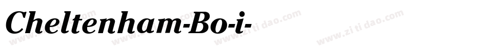 Cheltenham-Bo-i字体转换