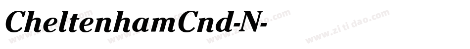 CheltenhamCnd-N字体转换
