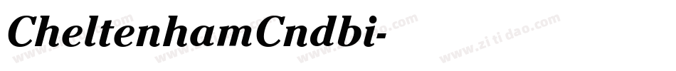 CheltenhamCndbi字体转换