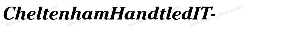 CheltenhamHandtledIT字体转换
