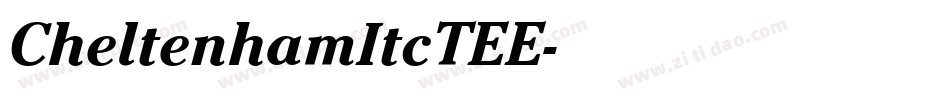 CheltenhamItcTEE字体转换