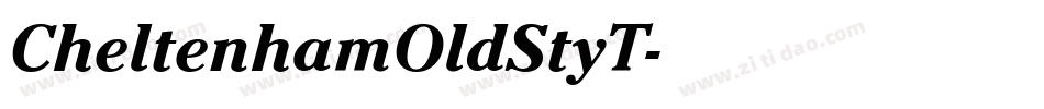 CheltenhamOldStyT字体转换
