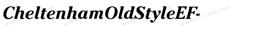CheltenhamOldStyleEF字体转换