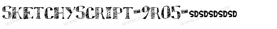 SketchyScript-9rO5字体转换