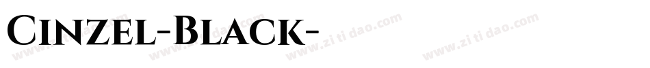 Cinzel-Black字体转换