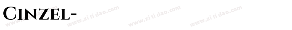 Cinzel字体转换