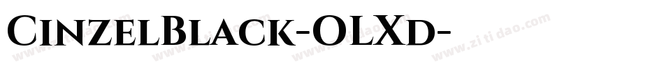 CinzelBlack-OLXd字体转换