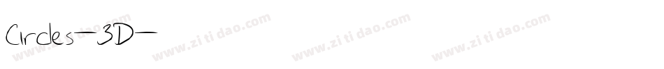 Circles-3D字体转换