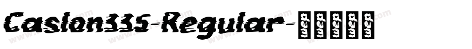 Caslon335-Regular字体转换