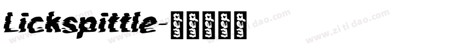 Lickspittle字体转换