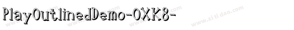 PlayOutlinedDemo-OXK8字体转换