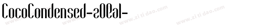 CocoCondensed-2OEal字体转换